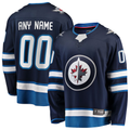 Moorv Custom W.Jets Blue Home Breakaway Jerseys