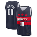 Moorv Custom W.Wizards Navy Fast Break Jerseys - Statement Edition