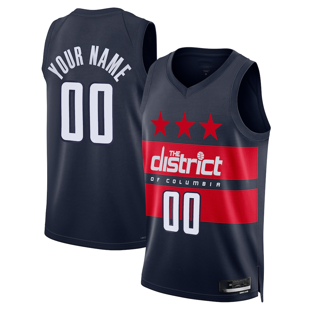 Moorv Custom W.Wizards Navy 202425 Swingman Jerseys - Statement Edition