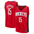 Moorv H.Rockets #15 Reed Sheppard Red Fast Break Replica Stitched Jerseys- Icon Edition