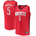Moorv H.Rockets #5 Fred VanVleet Red Fast Break Replica Player Stitched Jerseys- Icon Edition