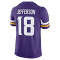 Moorv MN.Vikings #18 Justin Jefferson Purple Team Vapor F.U.S.E. Stitched Limited Jerseys