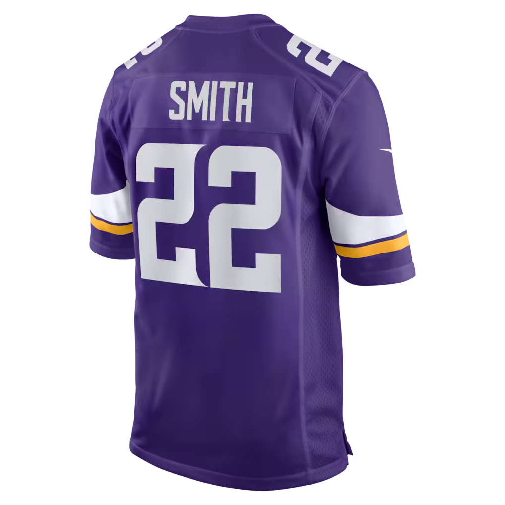 Moorv MN.Vikings #22 Harrison Smith Purple Game Stitched Jerseys