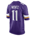 Moorv MN.Vikings #11 Carson Wentz Purple Team Game Stitched Jerseys