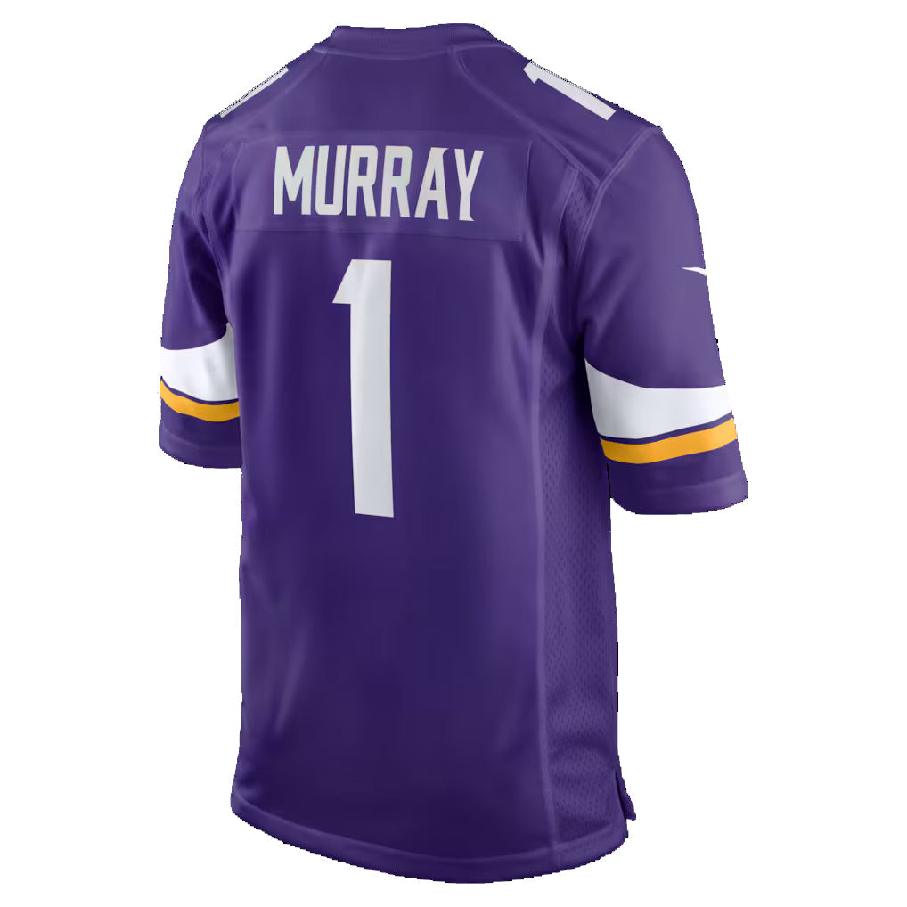 Moorv MN.Vikings #1 Kyler Murray Purple Game Stitched Jerseys
