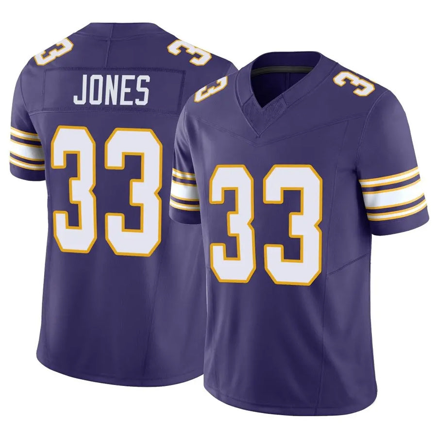 Moorv MN.Vikings #33 Aaron Jones Player Purple Classic Vapor F.U.S.E. Limited Stitched Jerseys