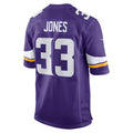 Moorv MN.Vikings #33 Aaron Jones Player Purple Home Game Stitched Jerseys