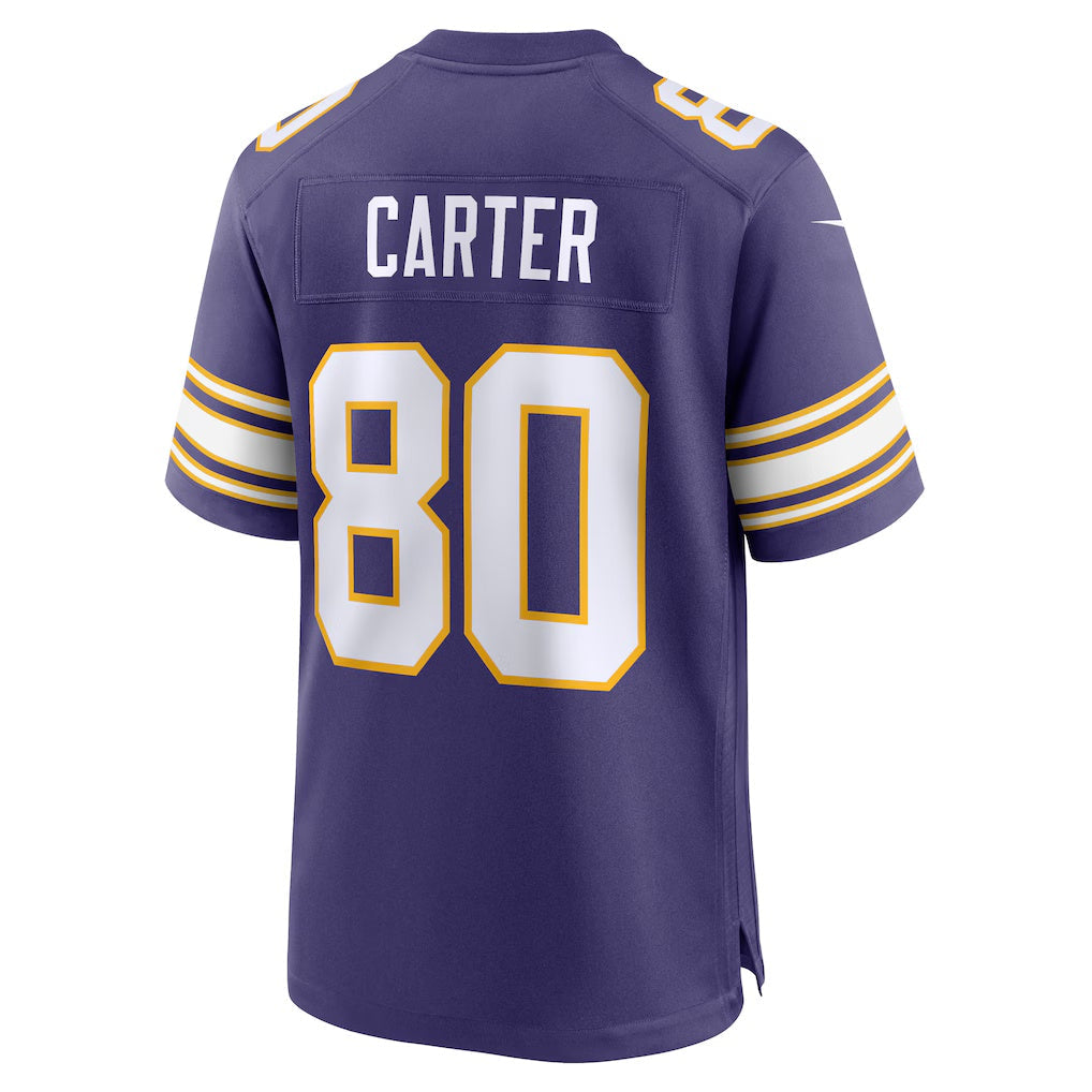 Moorv MN.Vikings #80 Cris Carter Purple Retired Player Alternate Game Stitched Jerseys