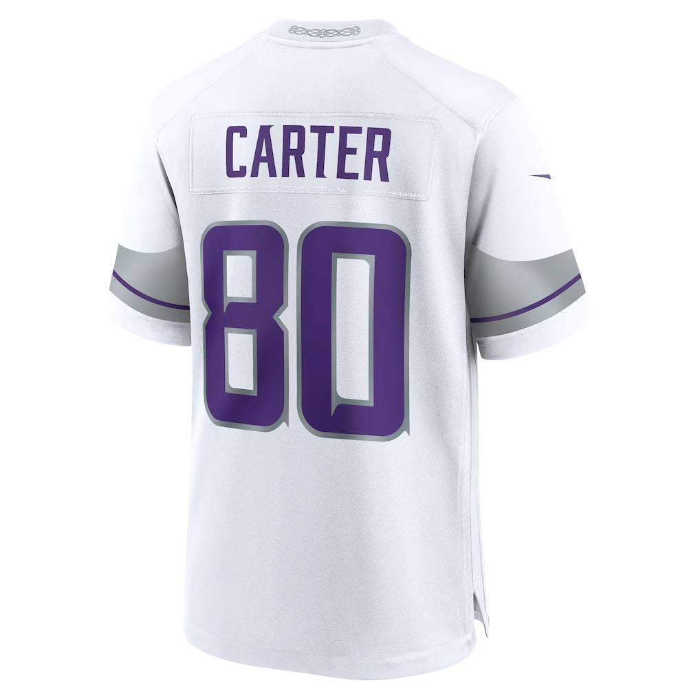 Moorv MN.Vikings #80 Cris Carter White Alternate Retired Player Game Stitched Jerseys
