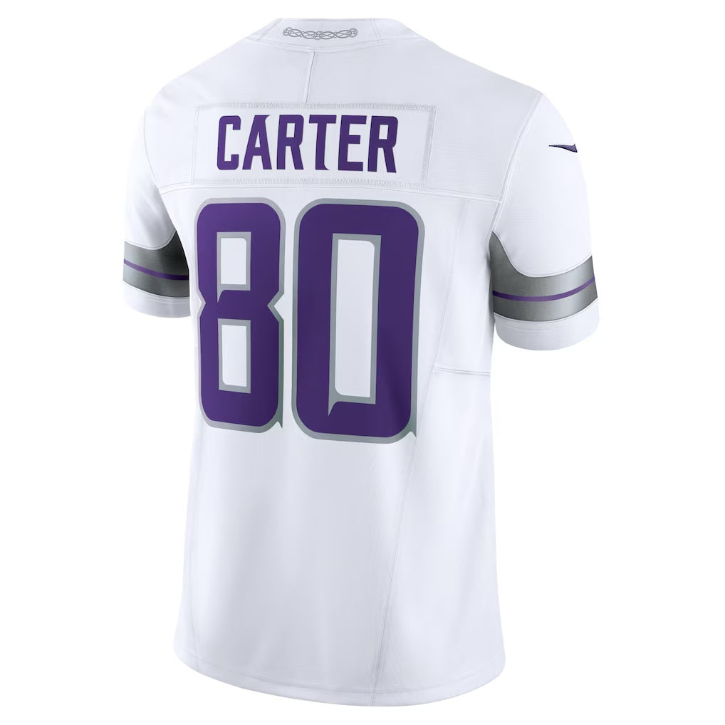 Moorv MN.Vikings #80 Cris Carter White Alternate Vapor F.U.S.E. Retired Player Limited Stitched Jerseys