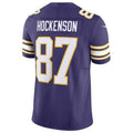 Moorv MN.Vikings #87 T.J. Hockenson Classic Vapor F.U.S.E. Limited Player Jersey - Purple American Stitched Jerseys