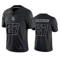 Moorv MN.Vikings #87 T.J. Hockenson Player Black REFLECTIVE Limited Stitched Jerseys