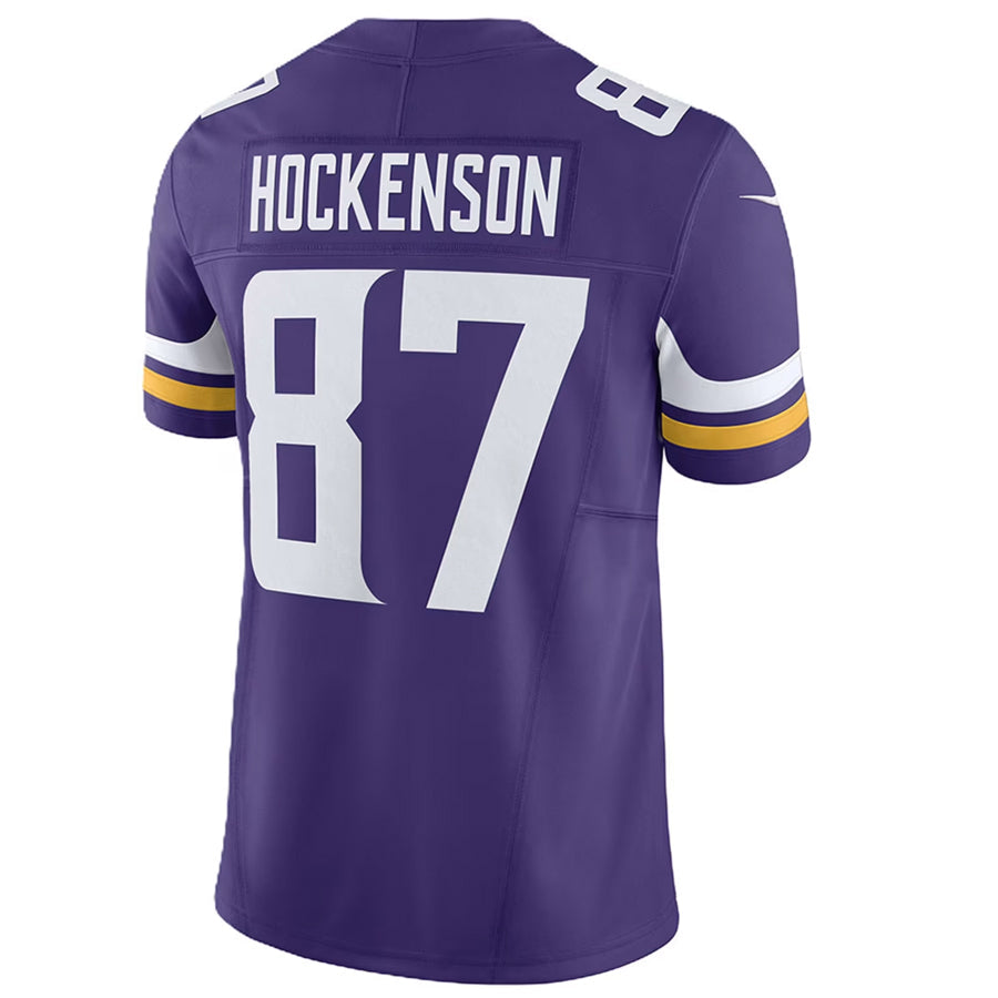 Moorv MN.Vikings #87 T.J. Hockenson Player Purple Vapor F.U.S.E. Limited Stitched Jerseys