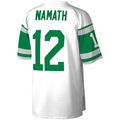 Moorv NY.Jets #12 Joe Namath Mitchell & Ness White Legacy Replica Stitched Jerseys