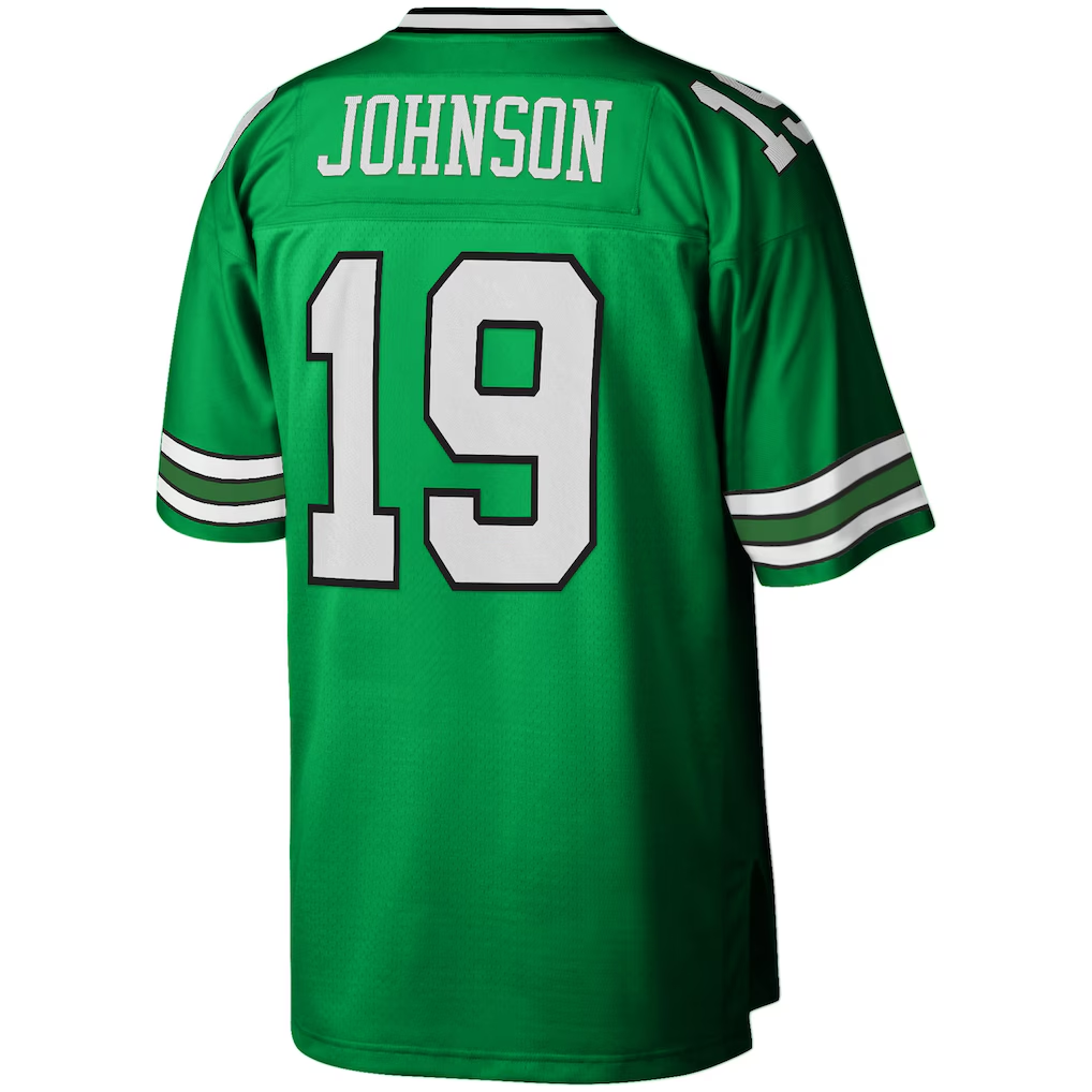 Moorv NY.Jets #19 Keyshawn Johnson Mitchell & Ness Kelly Green Legacy Replica Puhic Stitched Jerseys