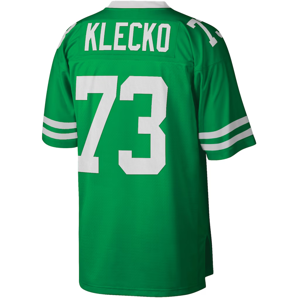 Moorv NY.Jets #73 Joe Klecko Mitchell & Ness Kelly Green Legacy Replica Puhic Stitched Jerseys