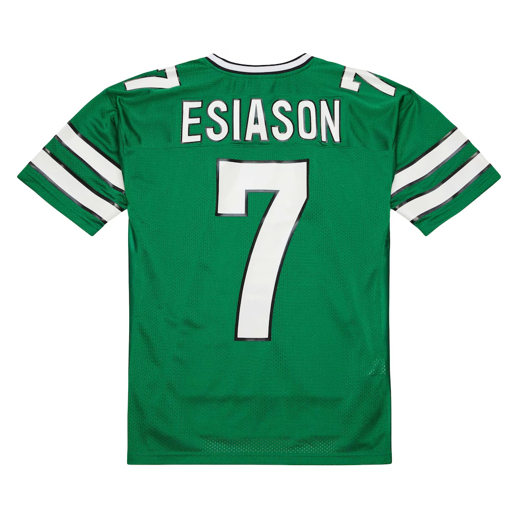 Moorv NY.Jets #7 Boomer Esiason Mitchell & Ness Kelly Green 1993 Authentic Throwback Retired Player Pocket  Puhic Stitched Jerseys