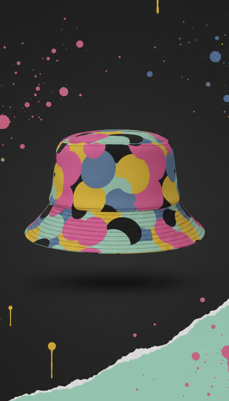 Mint Pop All-Over Print Bucket Hat